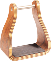 Sadel Berkuda Gaya Barat Bergaris Kayu Lebar dengan Bell Saddle, Stirrup Berlapis Nikel, dan Rangka Plastik yang Dapat Disesuaikan, 2 Buah
