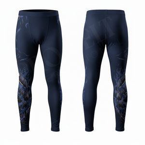 Leggings de compression personnalisés imprimés à prix de gros, respirants pour le sport, la course, la gym et le fitness - Product Image 2