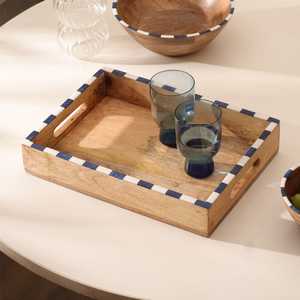Bandeja ovalada de madera premium para la elegancia diaria y tabla de servir de madera para chocolate con acabado pulido liso. - Product Image 5