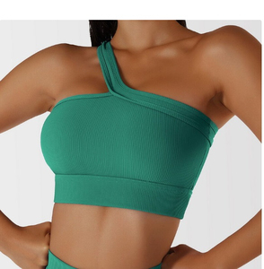 Women's Yoga Sports Bra Four-Way Stretch Medium Support Quick Dry Breathable Eco-Friendly Custom Logo Seamless Lace Detail - Product Image 4
