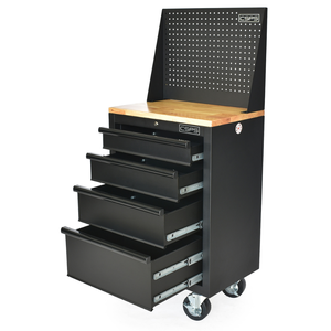 CSPS Nouvelle Armoire de Rangement à Outils Roulante en Acier Enduit de Poudre Noir Mat, 61 cm, 10 Tiroirs, Durable, Compatible OEM/ODM, Garantie 2 Ans - Product Image 1