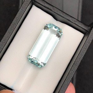 Piedra Preciosa de Aguamarina, Corte Octogonal Azul Hielo, Gema Suelta Natural, Cristal de Colección de Alta Calidad - Product Image 6
