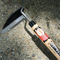 In acciaio ad alto tenore di carbonio giardino diserbo falce zappa ritorto a mano attrezzi da giardinaggio con manico in legno