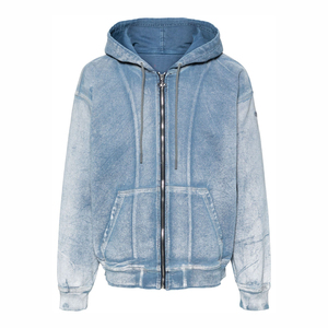 Sweat à capuche 100 % coton délavé à l'acide pour homme, style sérigraphié, directement du Pakistan, polaire d'hiver pour homme et femme - Product Image 1
