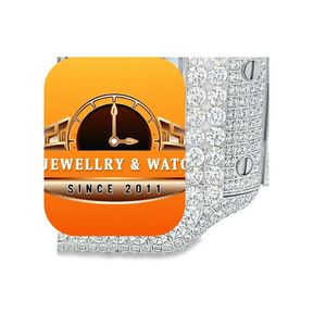 นาฬิกาข้อมือหรูหราทรงแปดเหลี่ยม NM JEWELLRY & WATCHES รุ่นควอตซ์ สายสแตนเลสประดับเพชร สำหรับทั้งชายและหญิง หน้าปัดอนาล็อก ขนาด 20 มม. - Product Image 4