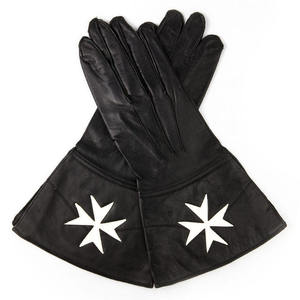 Gants maçonniques en coton blanc de qualité supérieure avec logo compas carré, broderie personnalisée et ajustement confortable et respirant pour les occasions formelles - Product Image 6