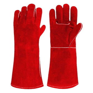 Gants de sécurité en cuir de vachette pleine fleur de qualité supérieure, certifiés CE, avec manchette de sécurité épaisse pour le soin personnel et le soudage (sans frais supplémentaires) - Product Image 6