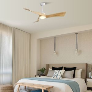 Ventilador de Techo Minimalista de 52 Pulgadas con Control Remoto de 6 Velocidades, Motor de Corriente Continua de Bajo Consumo, Luz Incluida - Product Image 3