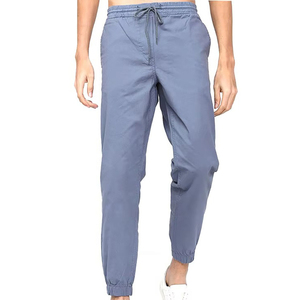Pantalon de jogging décontracté pour homme en tissu Oxford léger et respirant, bleu, avec taille élastique, poches latérales et cordon de serrage, idéal pour le printemps - Product Image 1