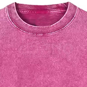 เสื้อยืดลายฟอกสีหนัก เสื้อยืดลายฟอกสีแบบใหม่ เสื้อยืดลายฟอกสีเนื้อผ้าคอตตอนผสมอย่างดี - Product Image 4