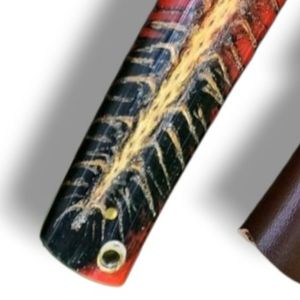 Couteaux Tanto à lame fixe en acier Damas, couteaux professionnels de chasse et d'extérieur, couteaux utilitaires à pointe clip, lame droite, manche en résine, 30 cm - Product Image 4