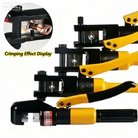 Alicates de crimpado hidráulicos manuales portátiles YQK120, herramienta de prensado de terminales de cable de alta resistencia para cableado eléctrico