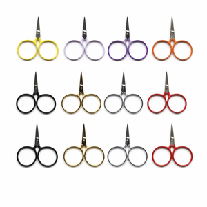 Ciseaux à cheveux professionnels en acier inoxydable, lame tranchante, pour droitiers, manche en plastique, plusieurs options de couleurs - Product Image 1