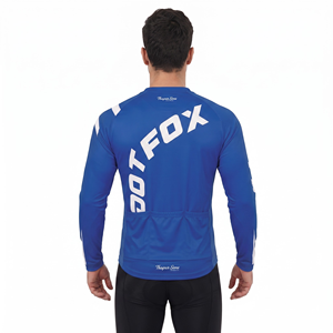 Custom Sublimation Quick Dry Breathable Eco-Friendly Windproof Plus Size Polyester Graphic Print <b>Long</b> <b>Sleeve</b> <b>Cycling</b> <b>Jerseys</b> - Product Image 2