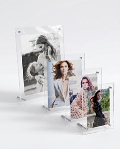 Nuevo Modelo de Marco de Fotos Digital Personalizado A4, Acrílico Transparente Ecológico, Cuadrado, con Logotipo Personalizado, Impresión UV/Serigrafía, Exhibición de Fotos - Product Image 6