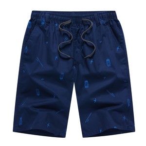 Pantalones Cortos Bermuda para Hombre, de Poliéster/Algodón, Corte Holgado, Secado Rápido, Antiarrugas, Unisex, Ropa Casual de Calle, Transpirable - Product Image 1