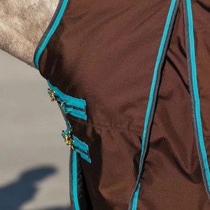 Couverture de cheval imperméable et résistante, tapis d'écurie chaud pour l'hiver, couverture d'équitation extérieure confortable, respirante et durable, housse pour chevaux - Product Image 2
