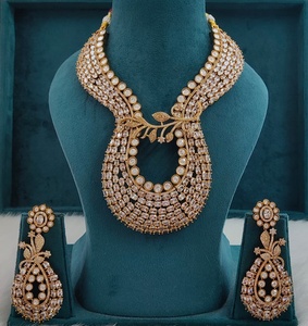 Premium Quality <b>Necklace</b> With Beautiful Earrings Suits Both Ethnic & Western Wear Perfect For Party Wear <b>Statement</b> <b>Necklace</b> Set - Product Image 4
