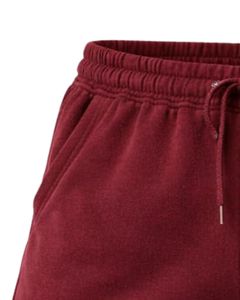 Shorts en molleton de coton bordeaux personnalisés pour femmes, taille élastique, décontractés, pour l'été, vêtements de détente, fabricant sur mesure, qualité supérieure - Product Image 6