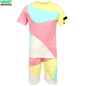 Men's Sporty Color Blocked <b>Shorts</b> Set Orange Black White Quick Dry <b>Polyester</b> Bermuda With Pocket Elastic Waist - Product Image 3