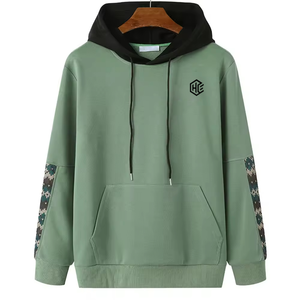 ราคาขายส่ง เสื้อฮู้ดผู้ชาย ผ้าฝ้ายแท้ 100% เป็นมิตรกับสิ่งแวดล้อม ระบายอากาศได้ดี เหมาะสำหรับฤดูหนาว ดีไซน์กระเป๋าเก๋ คุณภาพสูง สินค้ามาใหม่ - Product Image 1
