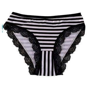 Culotte de bikini populaire en dentelle tricotée sans couture en Spandex pour femme, écologique, respirante, antibactérienne, unie, à séchage rapide, avec maintien et taille ajustable - Product Image 2