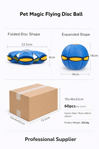 ABS Interactieve Springbal voor Honden, Aangedreven door Druk, Springtraining Speelgoed voor Kleine en Middelgrote Honden, Groothandelsbestelling - Product Image 2