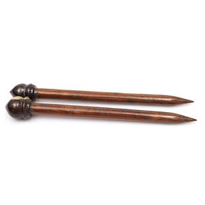 Agujas de Tejer de Madera Natural Premium para Tejer a Mano, Agujas de Ganchillo Ligeras y Suaves para Hilos, Proyectos de Ganchillo y Manualidades - Product Image 3