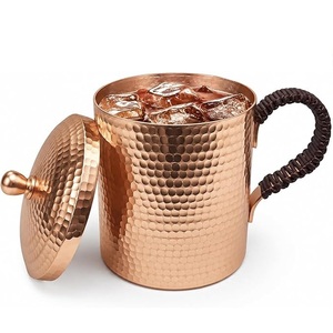Traditional Handcrafted <b>Copper</b> Beverage Carafe Collection Decorative Antique Finish <b>Copper</b> Water Jug - Product Image 4