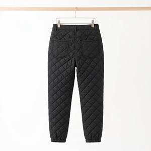 Women's Winter Quilted <b>Trousers</b> Warm Casual Padded Slim Pants OEM ODM Wholesale Factory Custom Logo Low MOQ - Product Image 2