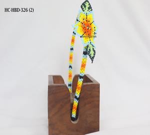 Serre-tête floral perlé multicolore fait main, accessoire de tête tendance pour femmes, idéal pour les occasions spéciales - Product Image 2