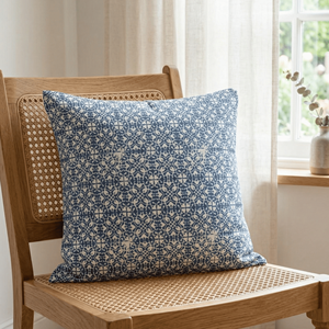 Housse de coussin carrée de qualité supérieure en coton avec motif en zigzag imprimé, motifs indiens vintage, 20x20 pouces - Product Image 5