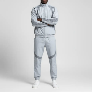 Survêtement léger à capuche pour homme, manches longues, color block, séchage rapide, coupe sportive classique, idéal pour le printemps, en polyester avec poches latérales - Product Image 4