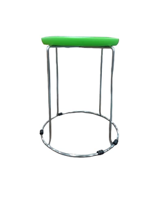 Round <b>Plastic</b> Folding <b>Stool</b> Portable Lightweight Metal Frame <b>Stool</b> for Home Camping Fishing and Outdoor Use - Product Image 4