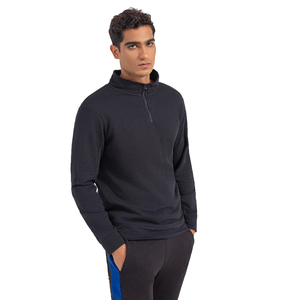 <b>Men</b>’s Custom Half Zip Sweatshirt Premium Cotton <b>Fleece</b> Pullover Athletic Training <b>Top</b> Casual Sportswear Tracksuit Apparel - Product Image 2