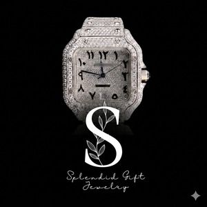 Montre en moissanite en gros, fabricant de montres en moissanite, montre en moissanite entièrement sertie pour mariage de luxe - Product Image 2