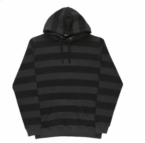 Sweat-shirts à capuche décontractés pour hommes, respirants, à rayures de couleur unie, en polyester/coton, pour l'hiver - Product Image 4