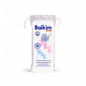 Dischetti di cotone Baikim Zig Zag 80 g per uso medico - Product Image 2