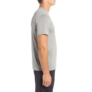 Camisetas de Verano para Hombre, Manga Corta, Corte Regular, Cuello Redondo, Algodón Transpirable de Secado Rápido, Tallas Grandes, Estilo Urbano, Color Gris Jaspeado - Product Image 2