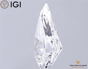 Finest Lab Grown CVD Diamond 3,50 CT Pear Cut IGI Certified E Color VVS2 Clarity 13,97mm Piedra central ideal para anillo de compromiso - Product Image 6