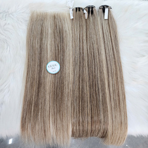 Extensiones de Cabello Humano Vietnamita Natural, Tejido Balayage, Cabello Liso Mega, de Alta Calidad, Súper Doble Trama, Cabello Virgen Guguhair - Product Image 3