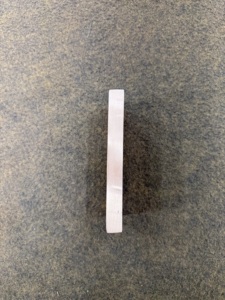 Barre de cuivre pur 1 kg .999, lingot métallique, design élémentaire, marquage UK, forme carrée, qualité investissement - Product Image 3