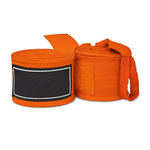 Cotton Durable Boxing Hand <b>Wraps</b> in Yellow Red Blue White <b>Black</b> for Gym Training Comfortable Fit All Seasons Use - Product Image 1