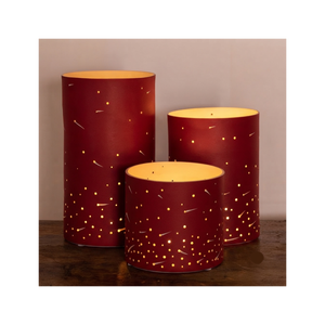 เชิงเทียนโลหะสามขนาด ดีไซน์ใหม่ทันสมัย สีเหลือง สำหรับตกแต่งบ้าน - Product Image 3