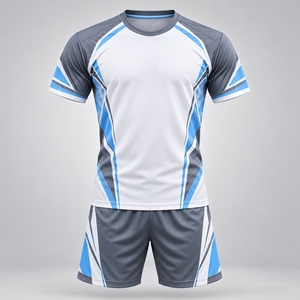 Uniforme de voleibol deportivo con construcción ligera, tela de secado rápido y colores personalizados para entrenamientos y partidos. - Product Image 1