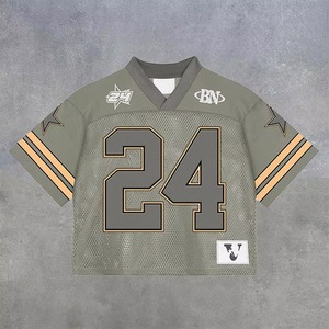 Camiseta de Fútbol Oversize Estilo Urbano con Logotipo Personalizado OEM y ODM, Impresión por Sublimación, Malla Transpirable para Hombre - Product Image 4