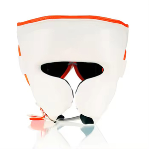 ชุดอุปกรณ์ชกมวยหนังแท้ 100% ระบายอากาศได้ดี ประกอบด้วยนวม หมวกป้องกันศีรษะ และสนับแข้ง สำหรับฝึกซ้อม ต่อสู้ในยิม MMA นักสู้มวย - Product Image 4