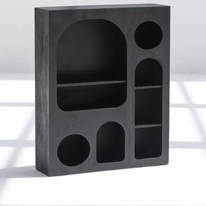 Étagères murales suspendues Vandana Altis Stellar Black, unité de rangement moderne minimaliste - Product Image 1