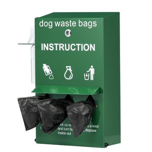 Dispenser Bloccabile per Sacchetti Igenici per Cani da Esterno con Bottiglia per Lavaggio Mani, 600 Sacchetti per Rifiuti, Palo per Recinzione per lo Smaltimento dei Rifiuti degli Animali Domestici - Product Image 6