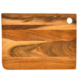 Planche à découper en bois massif avec trou de suspension, planche de cuisine multifonctionnelle, planche de préparation alimentaire durable, outil de cuisine moderne - Product Image 5